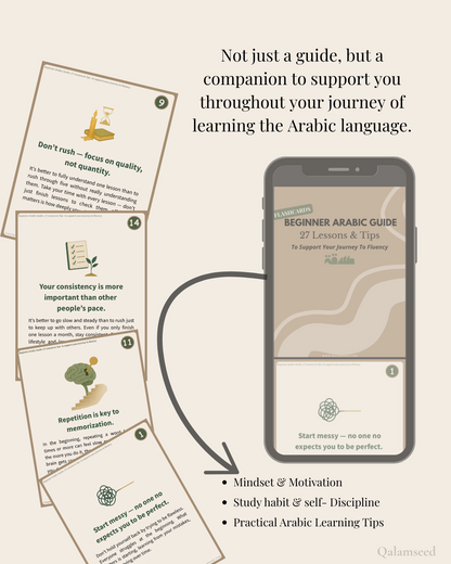 Beginner Arabic Guide Flashcards (Digital)
