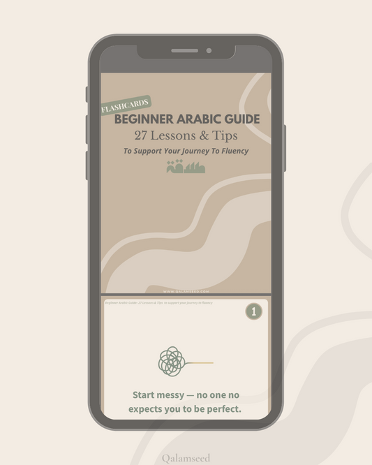 Beginner Arabic Guide Flashcards (Digital)